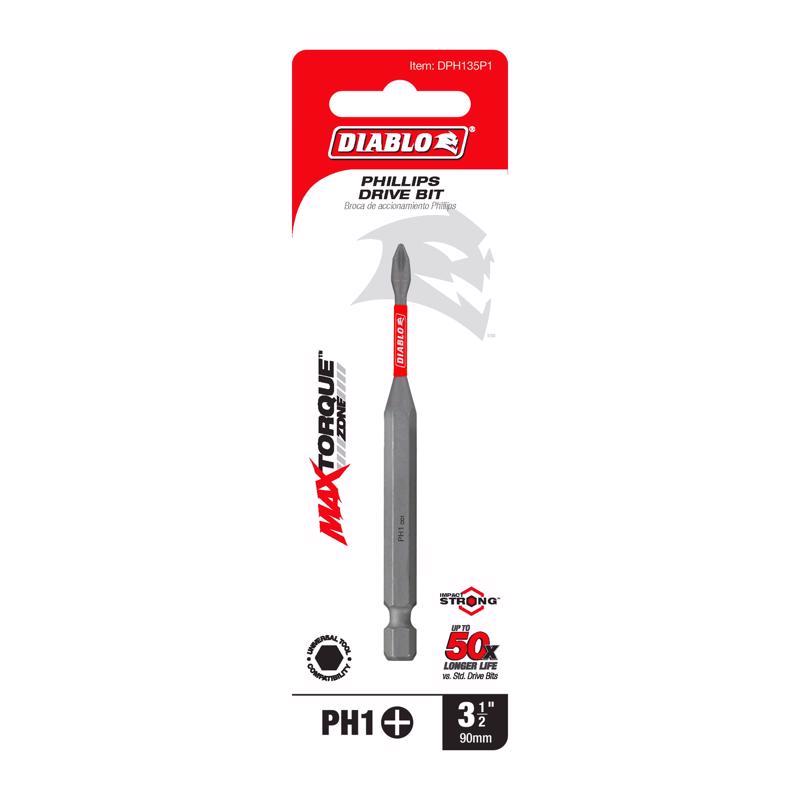 Diablo Phillips #2 X 3-1/2 in. L Driver Bit Black Oxide