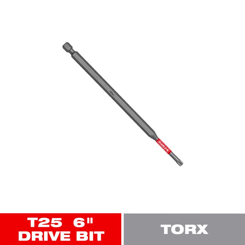 Diablo Torx #25 X 6 in. L Driver Bit Black Oxide