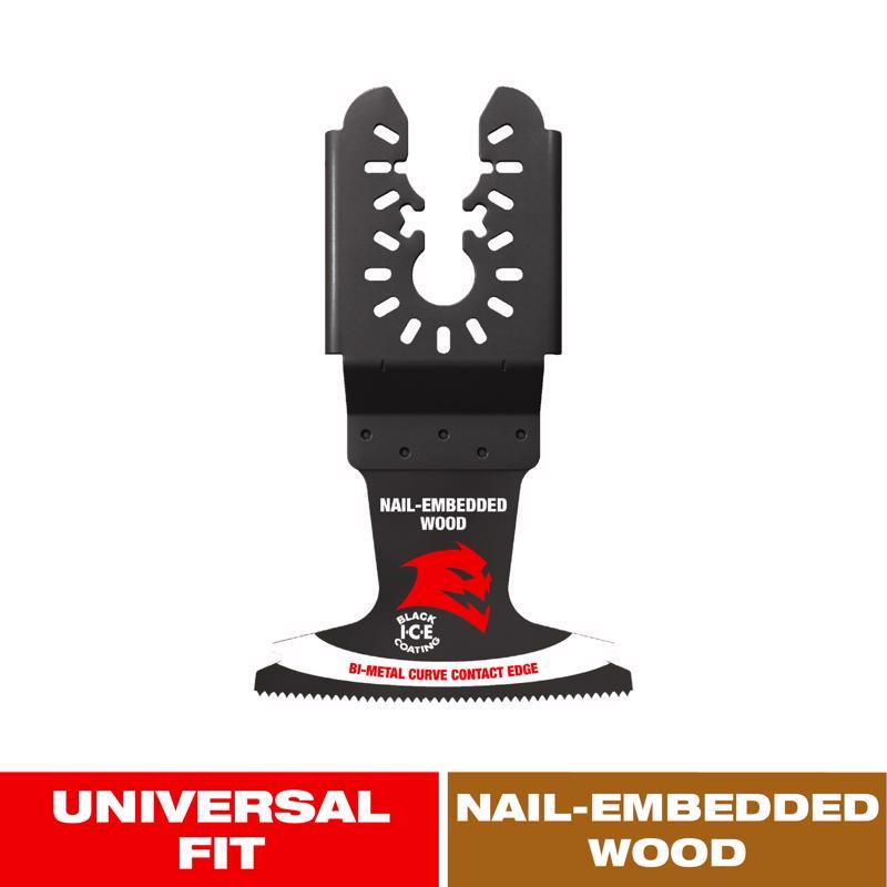 Diablo 2-1/2 in. W Bi-Metal Curve Contact Edge Oscillating Blade Nail-Embedded Wood