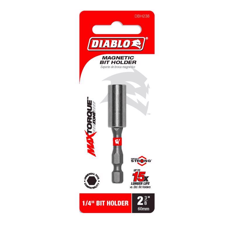 Diablo Hex 2-3/8 in. L Magnetic Bit Holder Black Oxide
