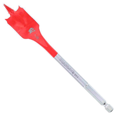 Diablo 7/8 in. X 6 in. L High Speed Steel Clean Wood Spade Bit Hex Shank
