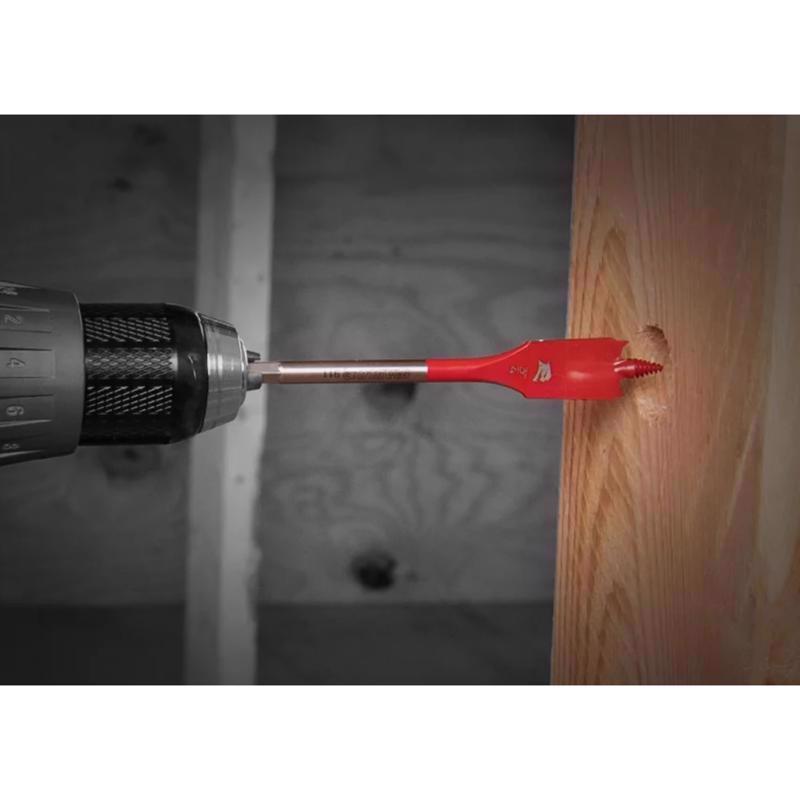 Diablo 7/8 in. X 6 in. L High Speed Steel Clean Wood Spade Bit Hex Shank