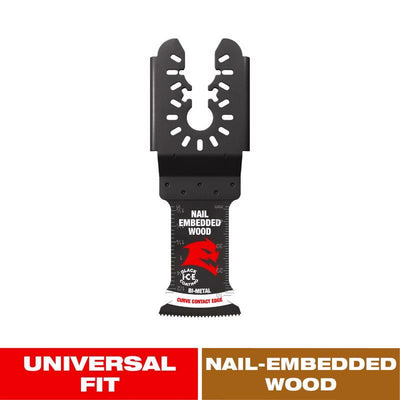 Diablo 1-1/4 in. X 1-1/4 in. W Bi-Metal Oscillating Blade Nail-Embedded Wood