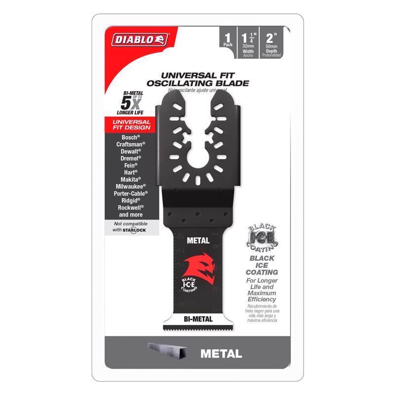 Diablo 1-1/4 in. X 1-1/4 in. W Bi-Metal Oscillating Blade Metal