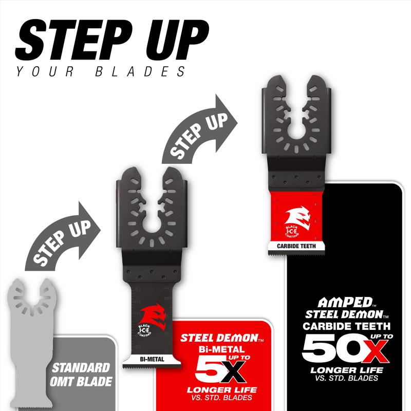 Diablo 1-1/4 in. X 1-1/4 in. W Bi-Metal Oscillating Blade Metal