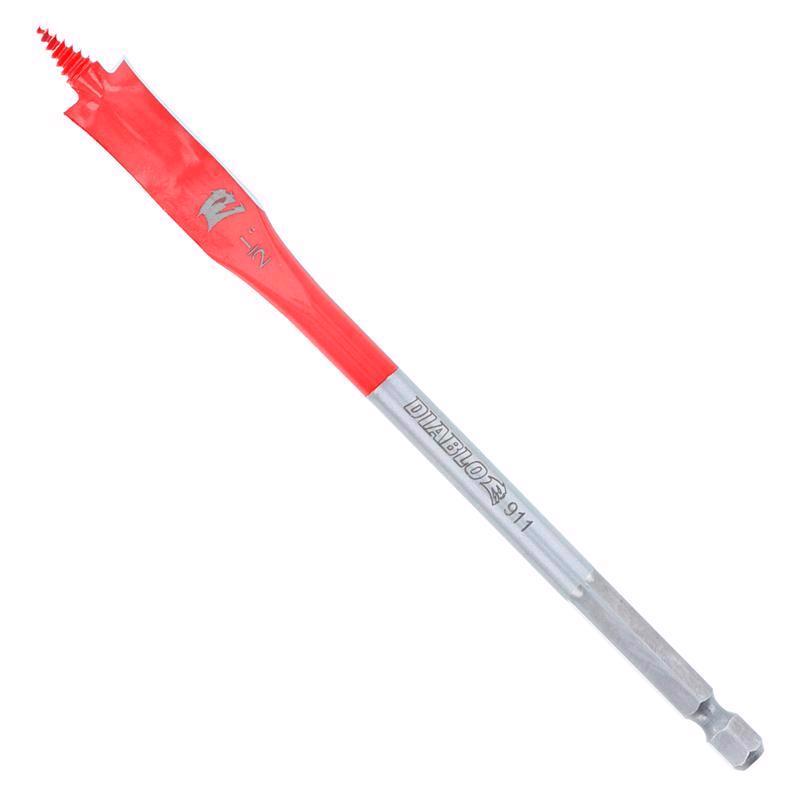 Diablo 1/2 in. X 6 in. L High Speed Steel Clean Wood Spade Bit Hex Shank