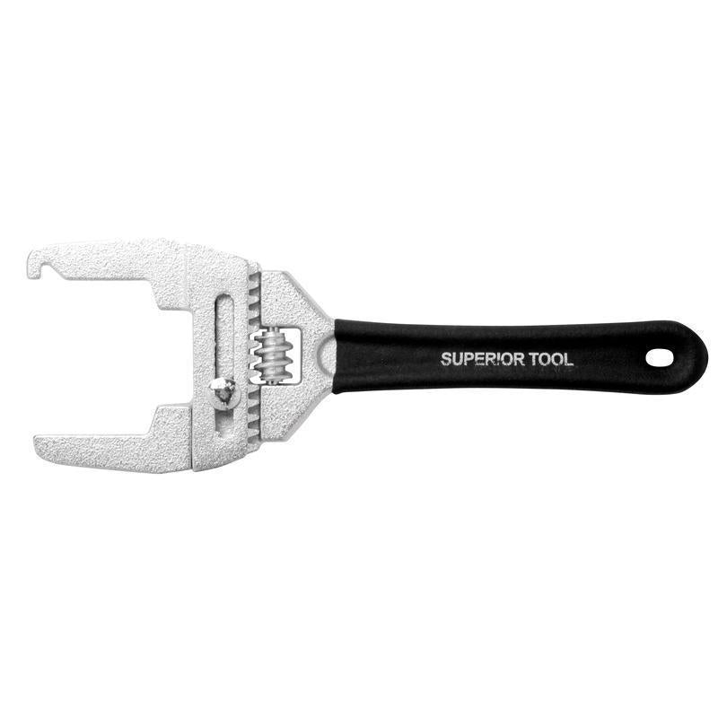 Superior Tool Adjustable Locknut Wrench Black