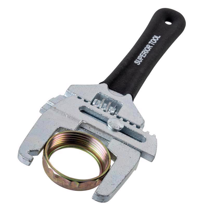 Superior Tool Adjustable Locknut Wrench Black