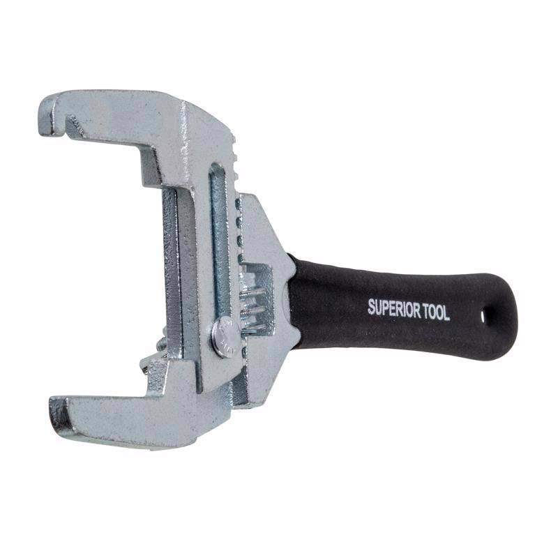 Superior Tool Adjustable Locknut Wrench Black