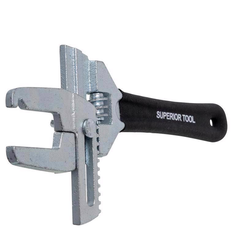 Superior Tool Adjustable Locknut Wrench Black