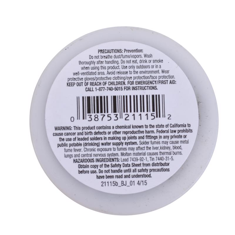 Oatey Acid Core Wire Solder 0.125 in. D Tin/Lead 40/60