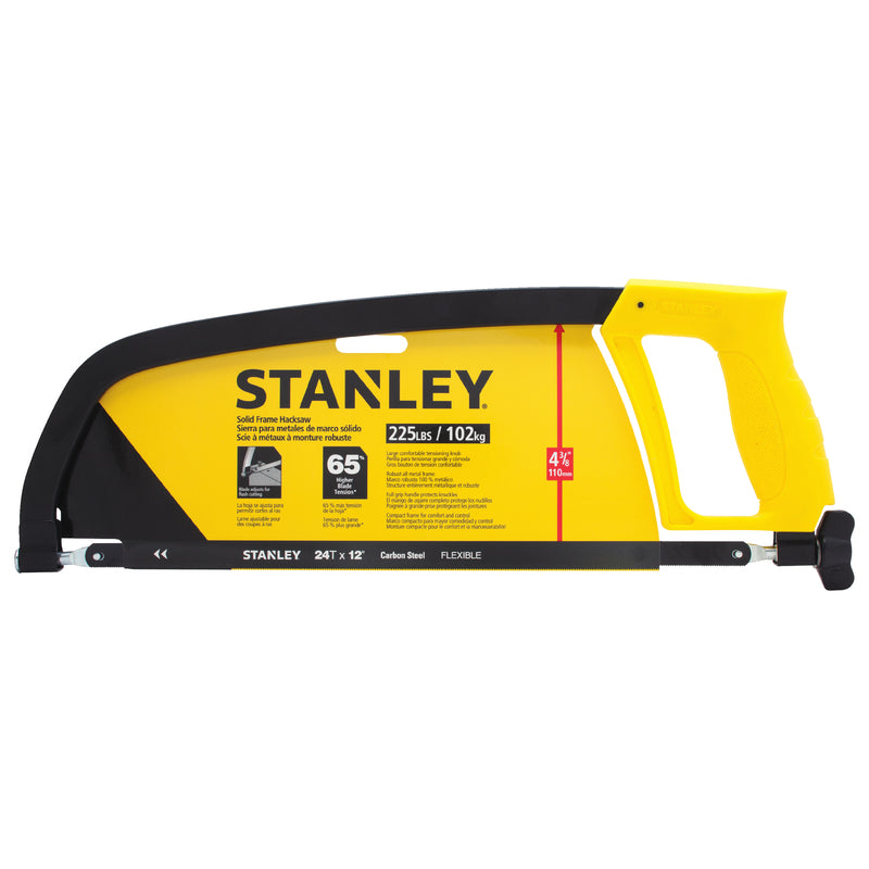 Stanley 12 in. Carbon Steel Hacksaw Black/Yellow