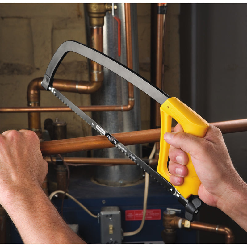 Stanley 12 in. Carbon Steel Hacksaw Black/Yellow