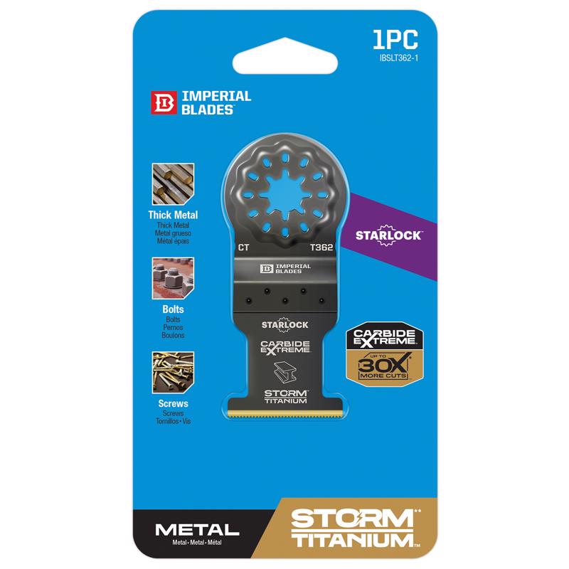 Imperial Blades Starlock 1-3/8 in. W Titanium Bi-Metal Oscillating Blade Extreme Material