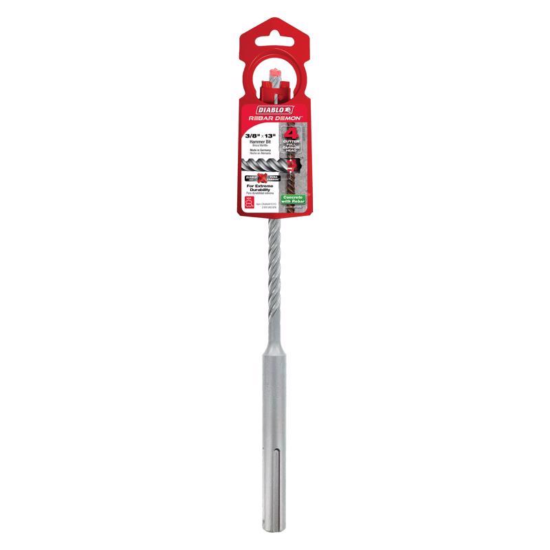 Diablo Rebar Demon 3/8 in. X 13 in. L Carbide Tipped Hammer Drill Bit SDS-Max Shank