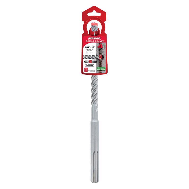 Diablo Rebar Demon 5/8 in. X 13 in. L Carbide Tipped Hammer Drill Bit SDS-Max Shank