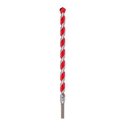 Milwaukee 5/8 in. X 12 in. L Carbide Hammer Drill Bit 3-Flat Shank 1 pk