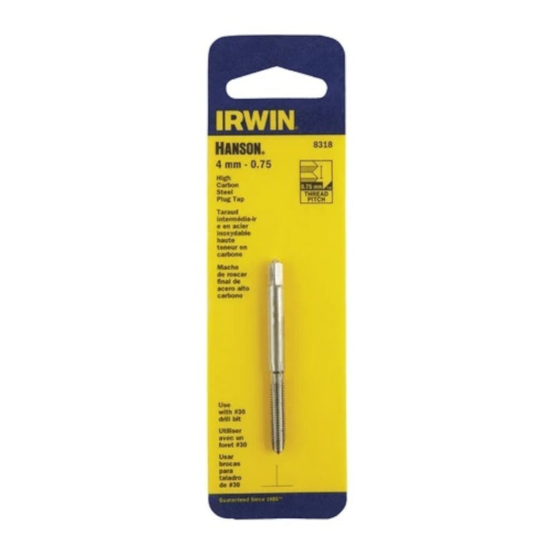 Irwin Hanson High Carbon Steel Metric Plug Tap 4 - 0.75 mm