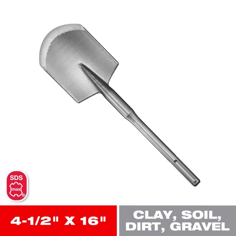 Diablo 4.5 in. W SDS-Max Clay Spade Chisel