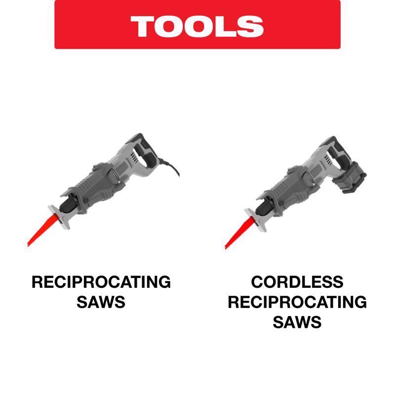 Diablo Amped 9 in. Carbide Tipped Reciprocating Saw Blade 8 TPI