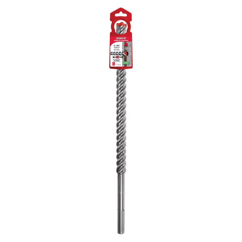 Diablo Rebar Demon 1 in. X 21 in. L Carbide Tipped Hammer Drill Bit SDS-Max Shank