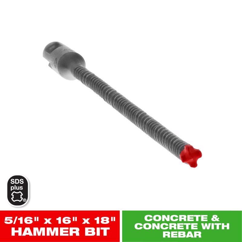 Diablo Rebar Demon 5/16 in. X 18 in. L Carbide Hammer Drill Bit SDS-Plus Shank