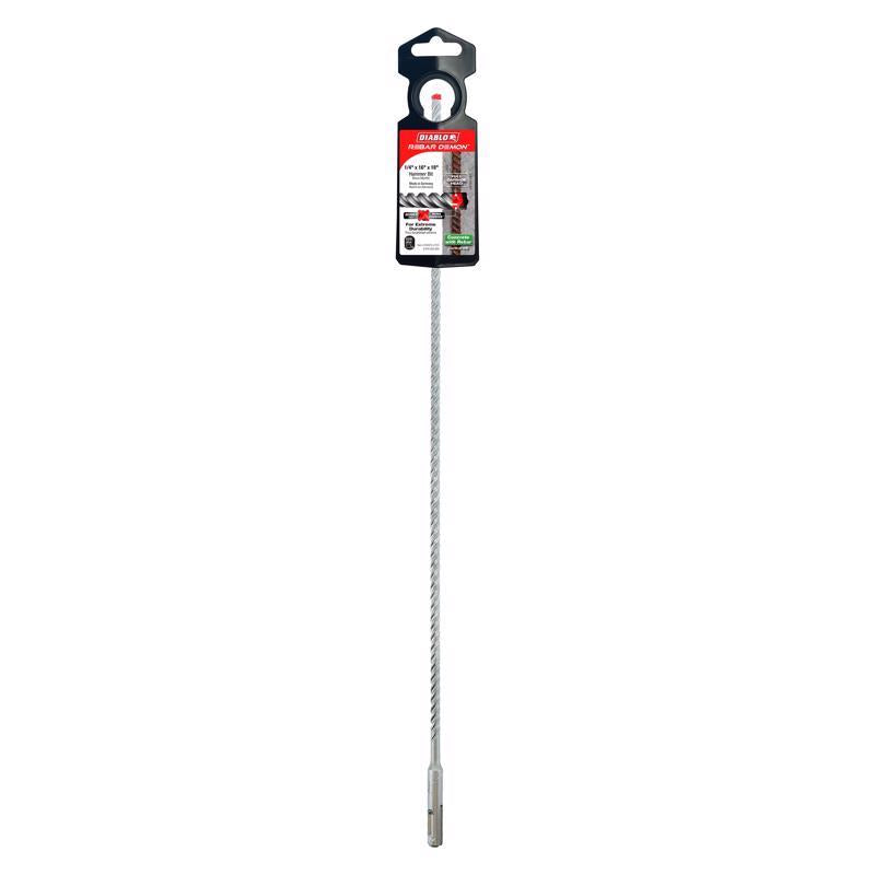 Diablo Rebar Demon 1/4 in. X 18 in. L Carbide Hammer Drill Bit SDS-Plus Shank