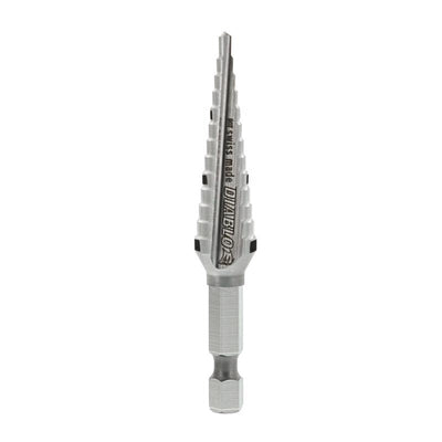 Diablo 1/2 in. X 3-1/32 in. L Metal Impact Step Drill Bit Hex Shank