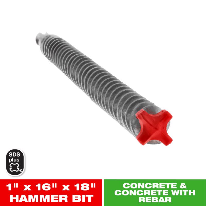Diablo Rebar Demon 1 in. X 18 in. L Carbide Hammer Drill Bit SDS-Plus Shank