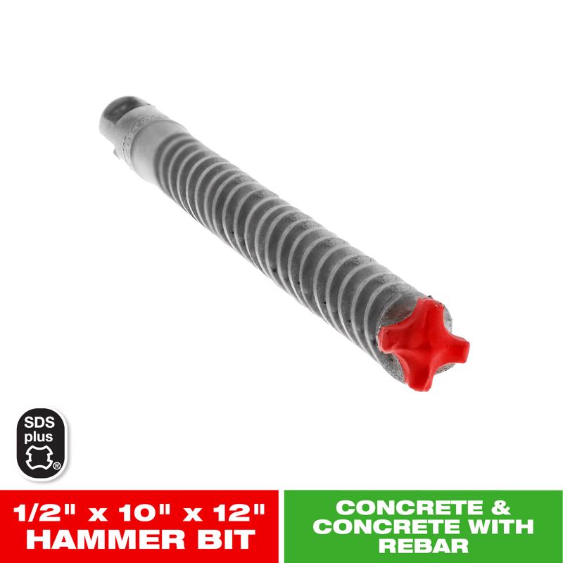 Diablo Rebar Demon 1/2 in. X 12 in. L Carbide Hammer Drill Bit SDS-Plus Shank