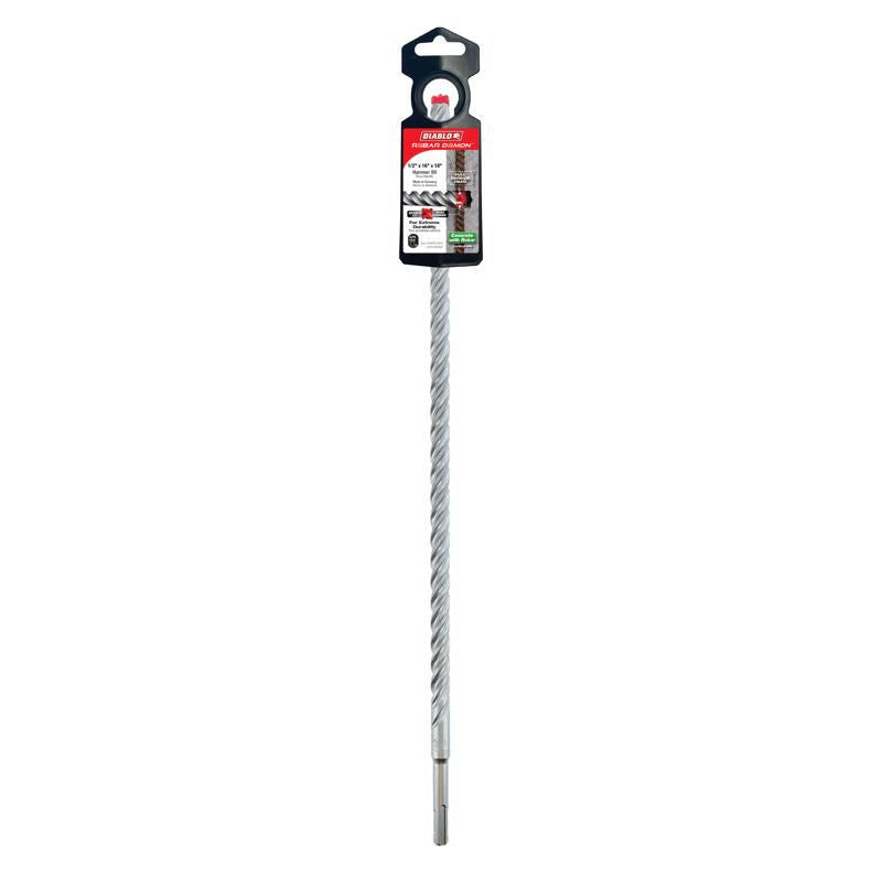 Diablo Rebar Demon 1/2 in. X 18 in. L Carbide Hammer Drill Bit SDS-Plus Shank