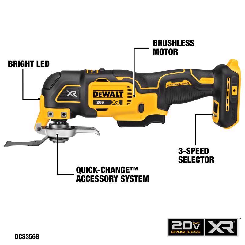 DeWalt 20V MAX Cordless Brushed 5 Tool Combo Kit