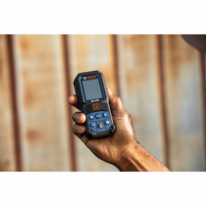 Bosch BLAZE 2.1 in. L X 1.2 in. W Bluetooth Laser Distance Measurer 165 ft. Black/Blue 5 pc