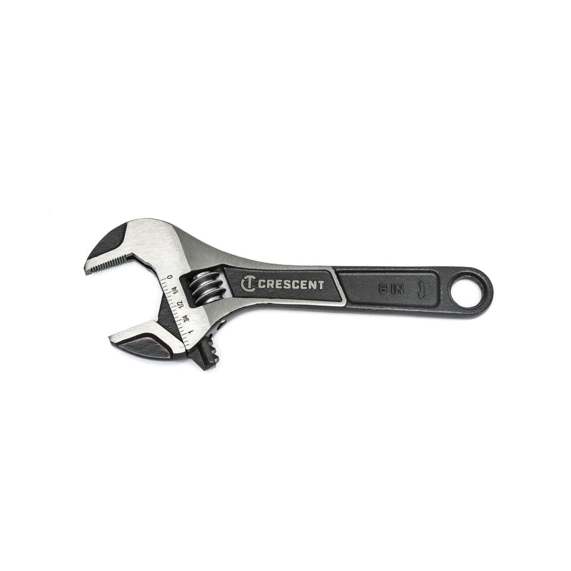 Crescent Metric and SAE Wide Jaw Adjustable Wrench 6 in. L