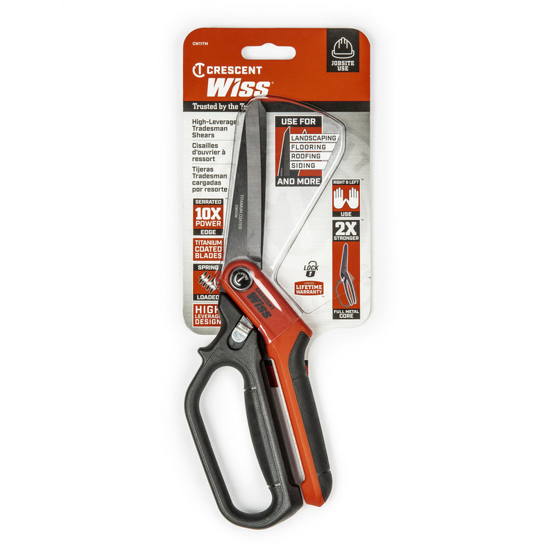 Crescent Wiss 11 in. Stainless Steel Serrated Tradesman Shears