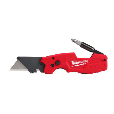 Milwaukee Fastback 8-3/4 in. Folding 6-in-1 Utility Knife Red