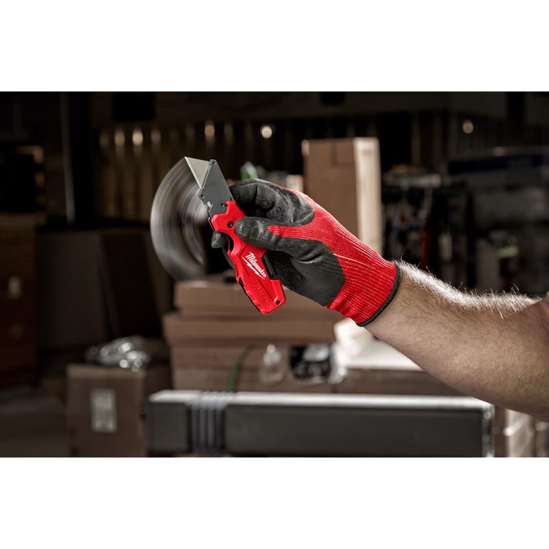 Milwaukee Fastback 8-3/4 in. Folding 6-in-1 Utility Knife Red