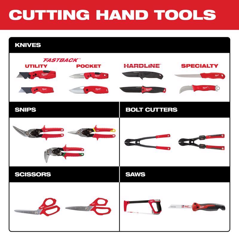 Milwaukee 6 in. Folding Compact Utility Knife Red