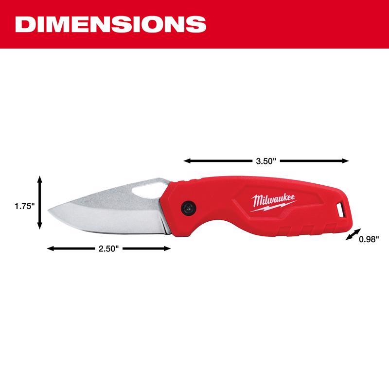 Milwaukee 6 in. Folding Compact Utility Knife Red