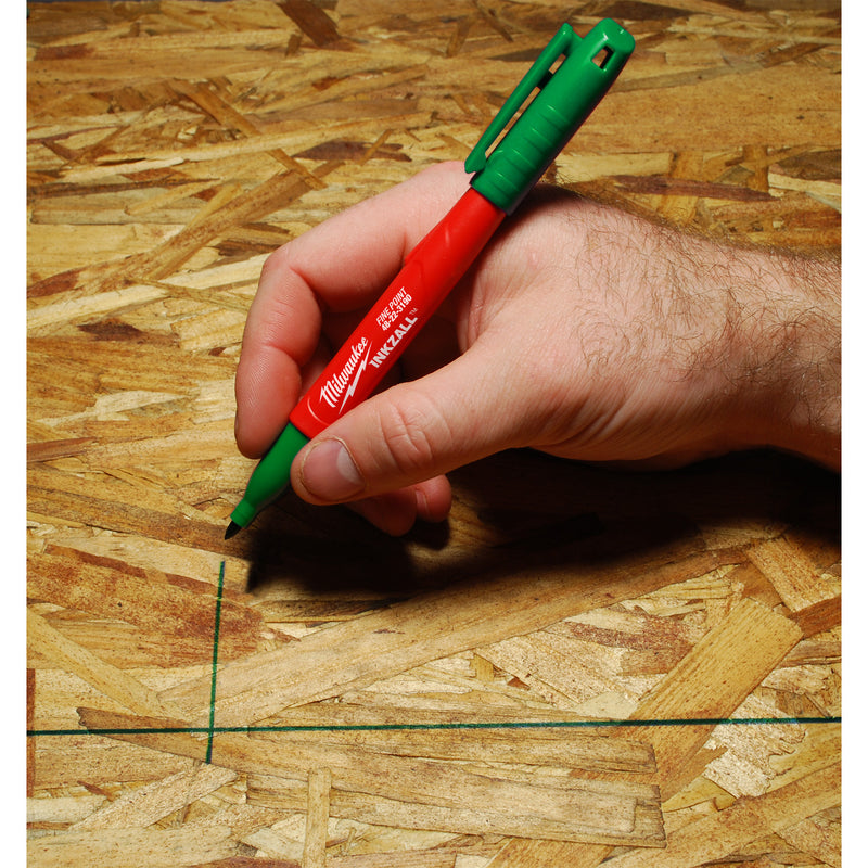 Milwaukee Inkzall Green Fine Tip Permanent Marker