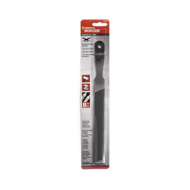 Crescent Nicholson 8 in. L Steel Rectangular Double/Single Cut Axe File