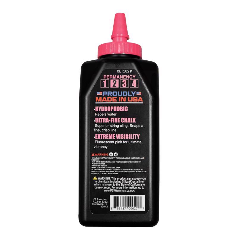CE Tools 10 oz Standard Extreme Visibility Marking Chalk Fluorescent Pink
