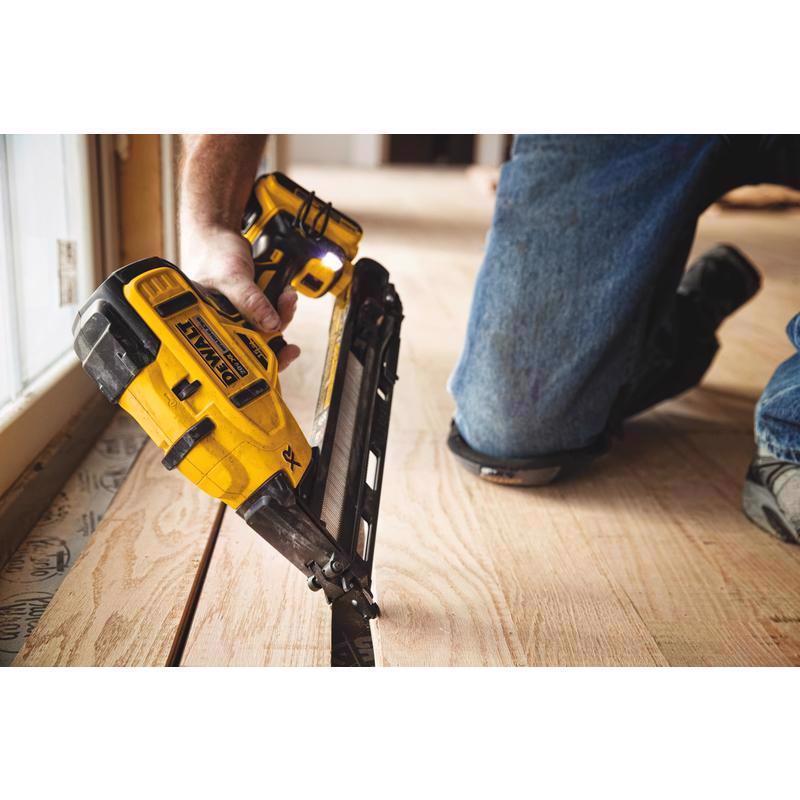 DeWalt 20V MAX XR 15 Ga. Cordless Angled Finish Nailer Tool Only 20 V