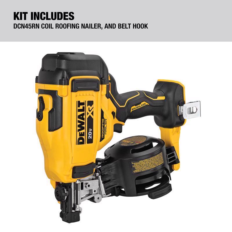 DeWalt 20V MAX Cordless 15 deg Roofing Nailer Tool Only 20 V