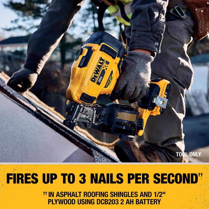 DeWalt 20V MAX Cordless 15 deg Roofing Nailer Tool Only 20 V
