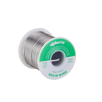 Alpha Metals 16 oz Solid Wire Solder 0.13 in. D Tin/Lead 40/60