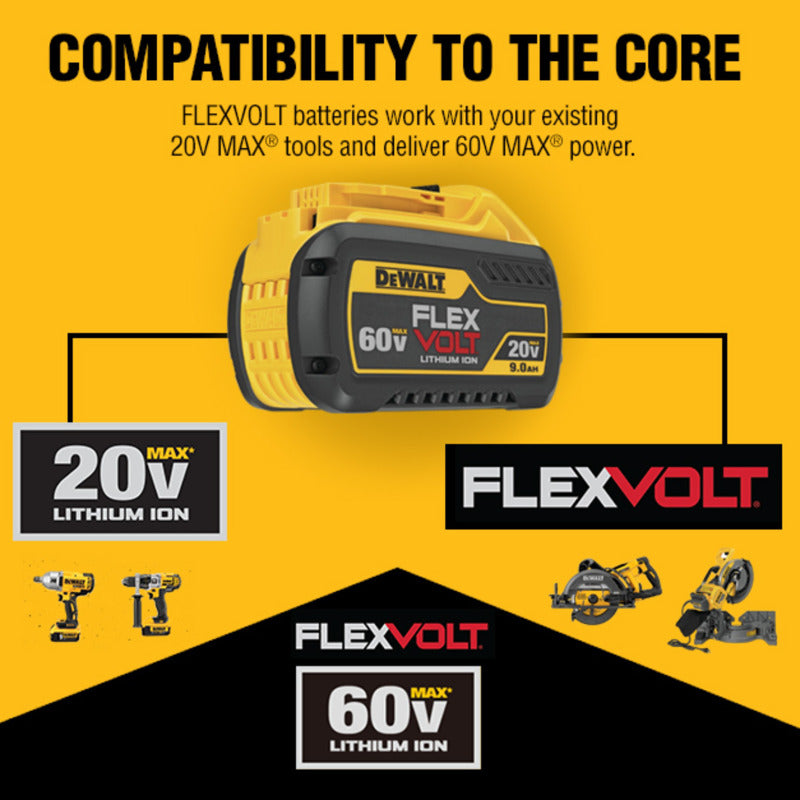 DeWalt 20V-60V MAX FLEXVOLT DCB615 15 Ah Lithium-Ion Battery