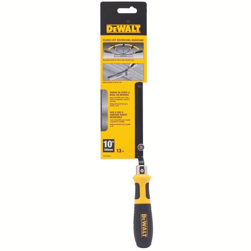 DeWalt 10 in. Steel Flush Cut Reversing Back Saw 13 TPI
