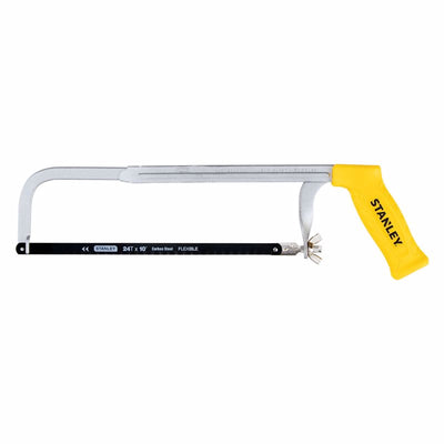 Stanley 10 in. Carbon Steel Adjustable Hacksaw Black/Yellow
