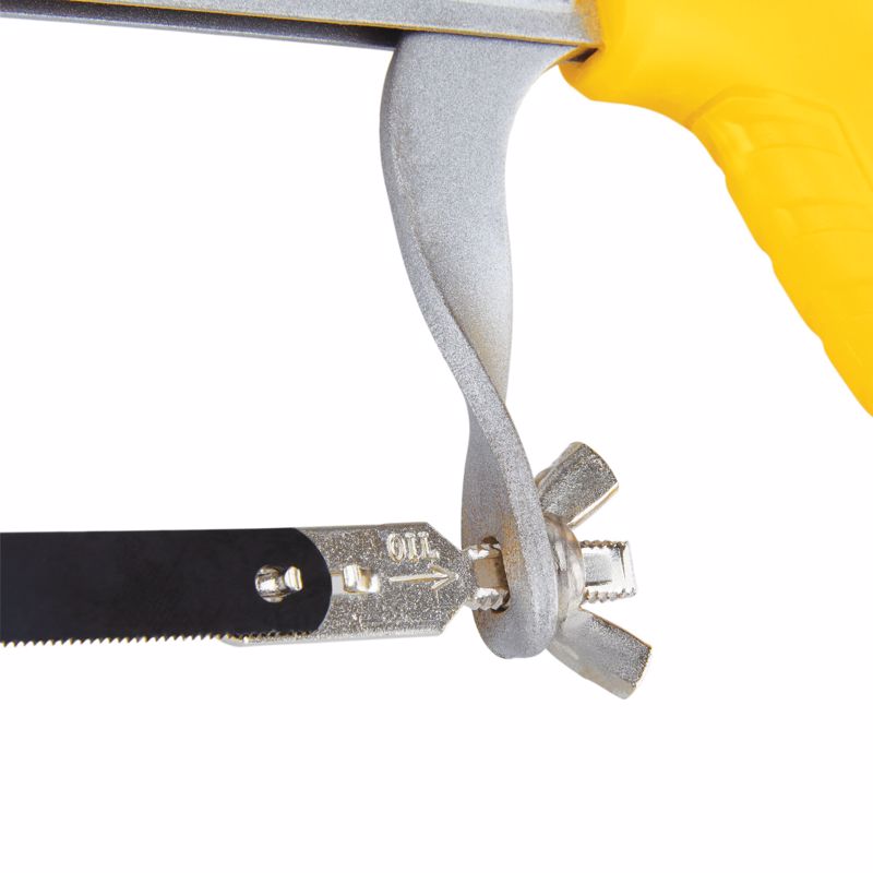 Stanley 10 in. Carbon Steel Adjustable Hacksaw Black/Yellow